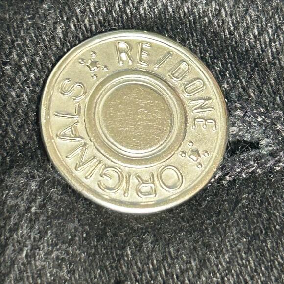 Re/Done 80s Slim Straight Fit High Rise Button Fly Jeans Pants 28 - Picture 8 of 14